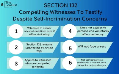 COMPELLING WITNESSES TO TESTIFY DESPITE SELF-INCRIMINATION CONCERNS (SECTION 132)