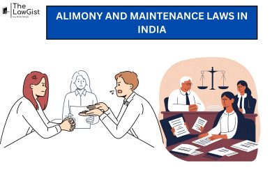 ALIMONY AND MAINTENANCE LAWS IN INDIA