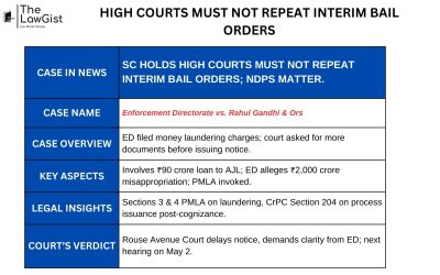 HIGH COURTS MUST NOT REPEAT INTERIM BAIL ORDERS