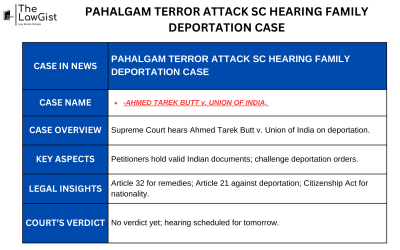 PAHALGAM TERROR ATTACK SC HEARING FAMILY DEPORTATION CASE