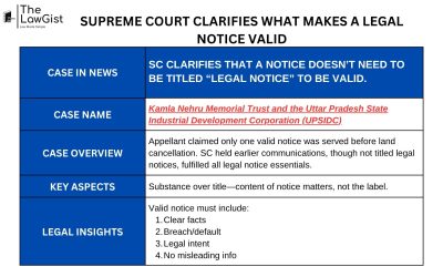 SUPREME COURT CLARIFIES WHAT MAKES A LEGAL NOTICE VALID