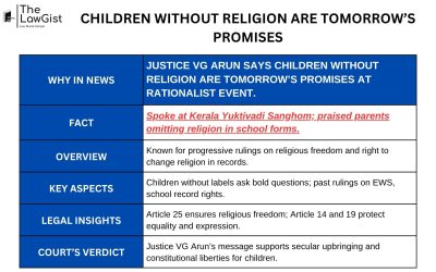 CHILDREN WITHOUT RELIGION ARE TOMORROW’S PROMISES