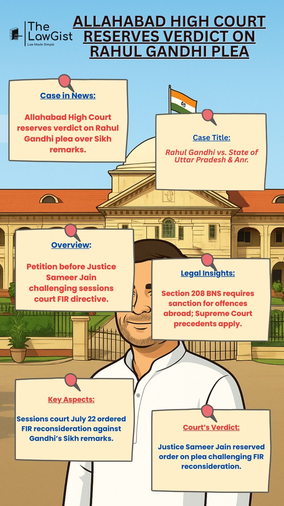 Allahabad High Court reserves verdict on Rahul Gandhi plea Sikh remarks case.
