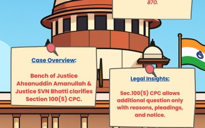 SUPREME COURT ON FRAMING ADDITIONAL QUESTION IN APPEALS