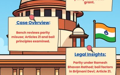 BAIL PARITY MUST ASSESS ACCUSED’S ROLE