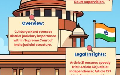 DISTRICT JUDICIARY BREATHES LIFE INTO LAW BY CJI